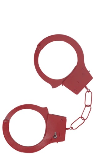OUCH! METAL CUFFS RED
