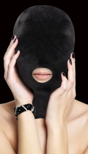VELVET MASK WITH MOUTH OPENING