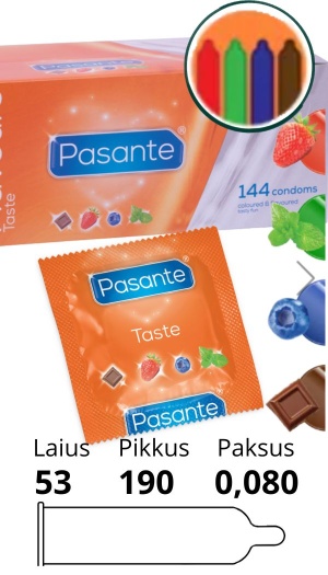 PASANTE FLAVOURS PACK 144pcs