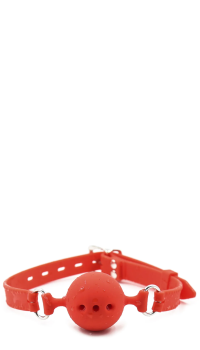 SILICONE BALL GAG M DIA 4.5CM RED
