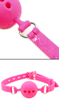 SILICONE BALL GAG PINK