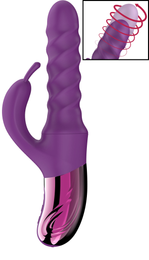 SWIRL RABBIT THRUSTING VIBRATOR She.E.O