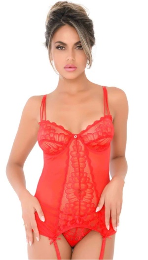 LACE CAMI CORSET WITH STRING