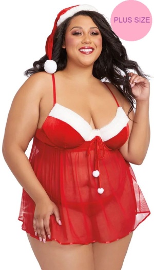 SANTA BABYDOLL - THONG AND THAT 2XL