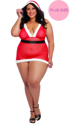 SANTA CUTIE COSTUME SET PLUS SIZE