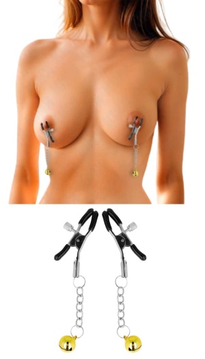 KINK - GOLD JINGLE BELL NIPPLE CLAMPS