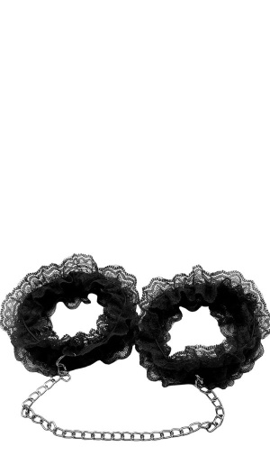 SF LACE HANDCUFFS WITH CHAIN