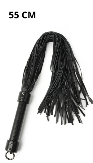 GENUINE LEATHER WHIP 55CM