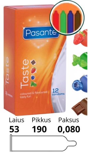 PASANTE TASTE CONDOMS 12 TK.