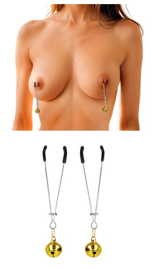 KINK - THIN BELL NIPPLE CLAMPS GOLD