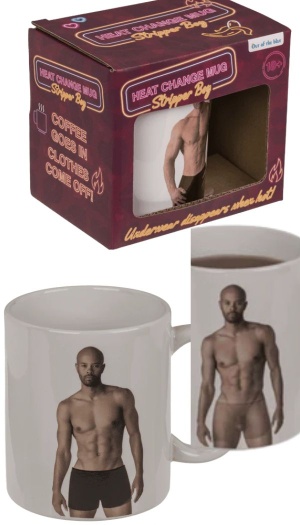 STRIPPER BOY NAKED MUG