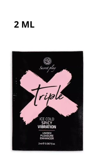 TRIPLE X - UNISEX PLEASURE ENHANCER GEL SACHET 2ML