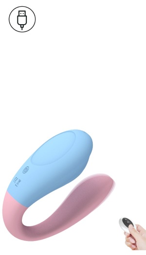 COUPLES VIBRATOR BLUE/PINK
