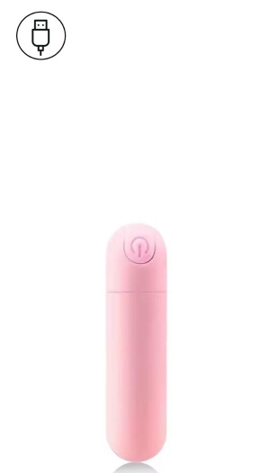 VIBRATING BULLET 10 VIBRATIONS ROSE USB