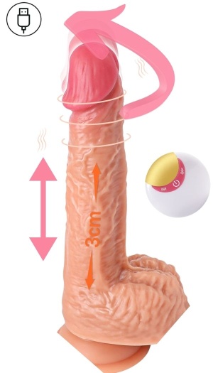THRUSTING,VIBRATING DILDO REMOTE CONTROL