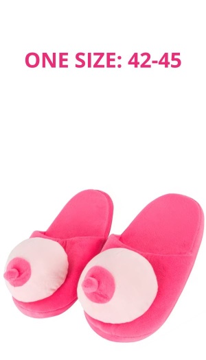 PLUSH SLIPPERS BOOBS