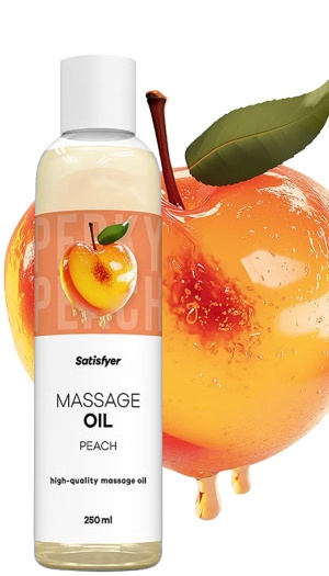 SATISFYER MASSAGE OIL PEACH 250 ML