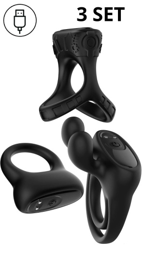 THE WAVE VIBRATING COCK RING SET