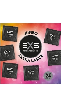 EXS JUMBO EXTRA LARGE CONDOMS 69MM  24 TK.