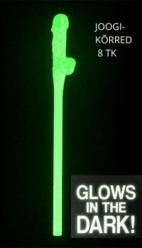 GLOW IN THE DARK WILLY STRAWS 