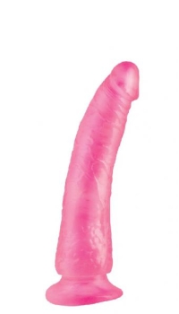 BASIX SLIM 7" WITH SUCTION CUP PINK