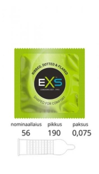 EXS RIBBED, DOTTED & FLARED 1 TK.