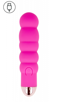 DOLCE VITA RECHARGEABLE VIBRATOR SIX PINK 7 SPEEDS