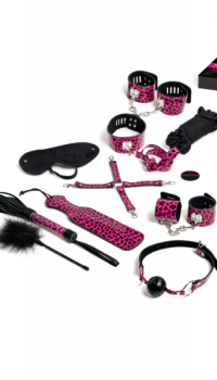 TEASE AND PLEASE 13 BONDAGE ACCESORIES - MAGENTA 