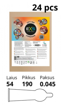 EXS CITY MIX CONDOM 24TK.