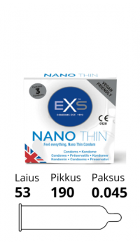 EXS NANO THIN CONDOMS 3TK.