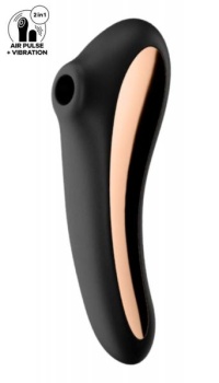 SATISFYER DUAL KISS - AIR PULSE + G-SPOT VIBRATOR