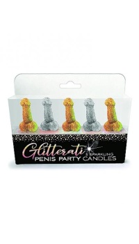 GLITTERATI PENIS CANDLE SET