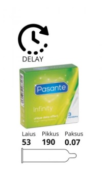 PASANTE DELAY CONDOMS 3PCS