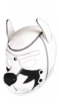 PUPPY PLAY DOG MASK - FOX TERRIER WHITE