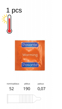 PASANTE CONDOM WARMING 1TK