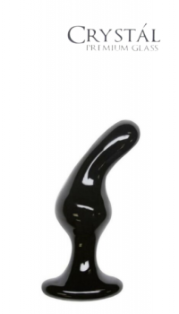 CRYSTAL GLASS PLUG BLACK