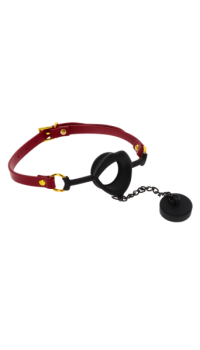 KINKY SILICONE GAG WITH PLUG - TABOOM