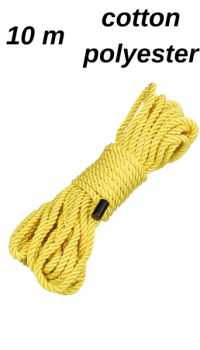 ROPE 10M COTTON-POLYESTER YELLOW - BOUNDLESS