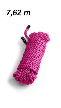 SOFT POLYESTER ROPE 7,62m BOUND - PINK