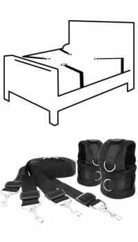 DARKNESS BED RESTRAINTS SET
