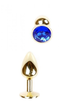 BOSS - GOLD PLUG DARK BLUE CRYSTAL S