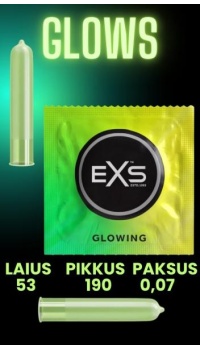 EXS GLOWING CONDOM 1tk
