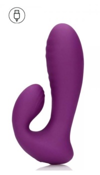 ULTRA SOFT SILICONE G-SPOT VIBRATOR PURPLE
