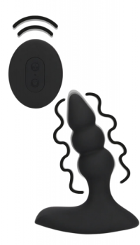 BEADED VIBRATING ANAL PLUG WITH REMOTE CONTROL