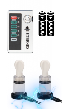 E-STIM BI-POLAR NIPPLE SUCKERS