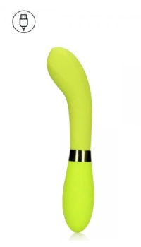 SILICONE G-SPOT VIBRATOR - LIME