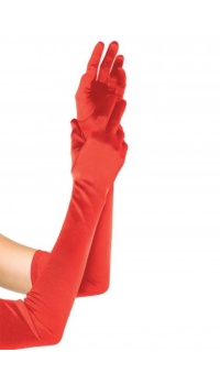 EXTRA LONG SATIN GLOVES OS