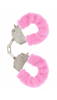 FURRY FUN CUFFS PINK PLUSH