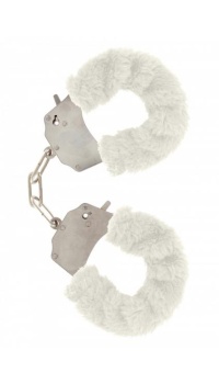 FURRY FUN CUFFS WHITE PLUSH