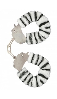 FURRY FUN CUFFS ZEBRA PLUSH